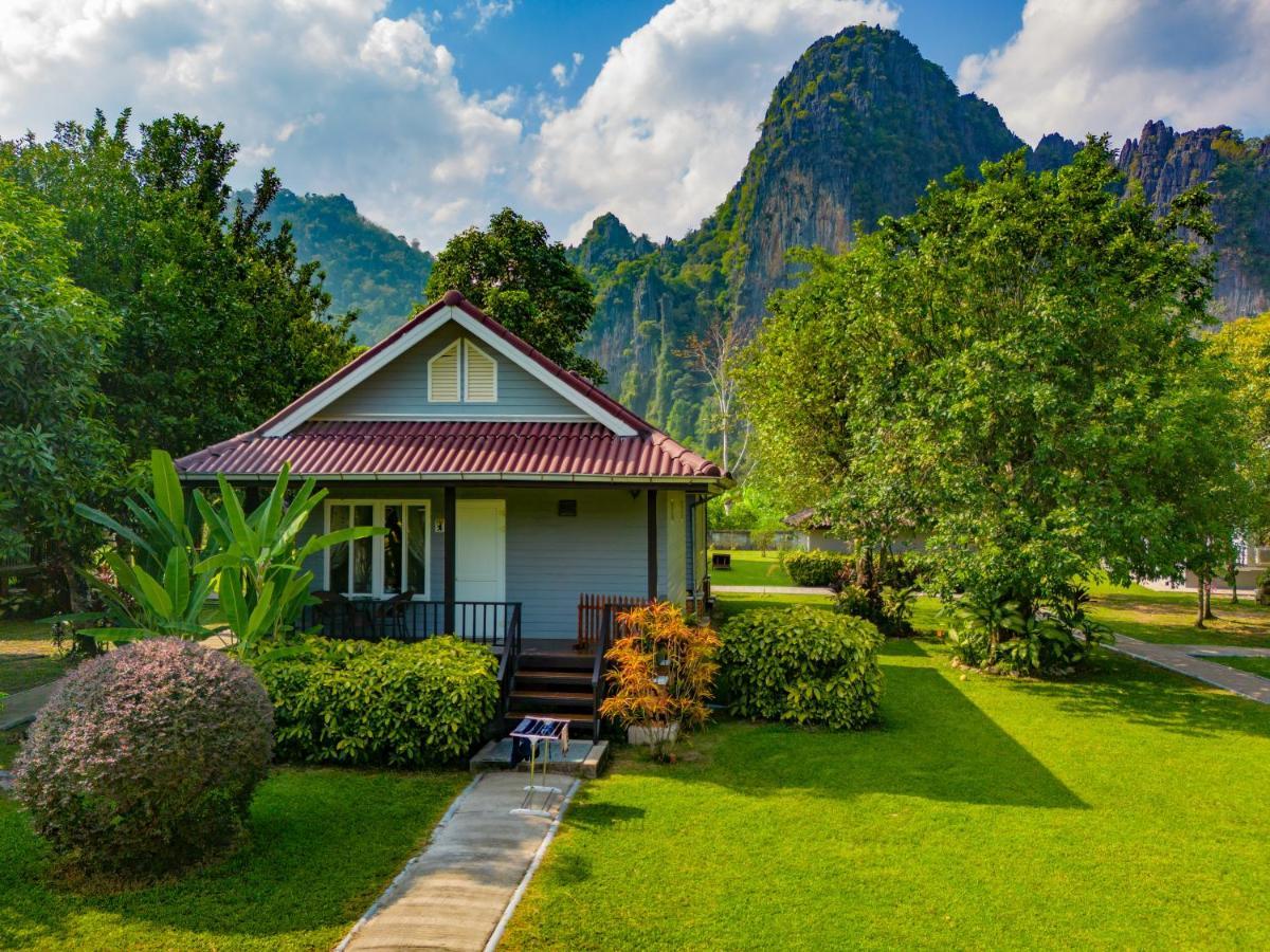 Bearlinbungalow Vang Vieng Dış mekan fotoğraf